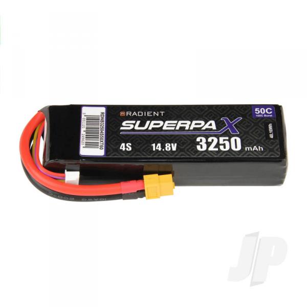 Batterie LiPo 4S 3250mAh 14.8V 50C XT60 Radient - RDNB32504S50XT60