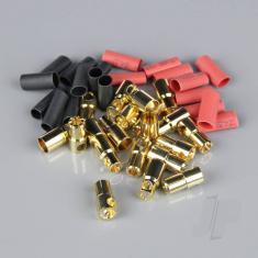 6.0mm (M/F) Connecteur Or avec Gaine Thermo (10pcs)