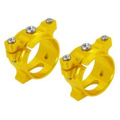 Support de tube carbone alu jaune Pod 250 - Rakon Heli