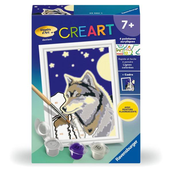 CreArt Kids 8x12cm: Portrait of a wolf - Ravensburger-25582