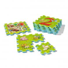 10 foam tiles to assemble: the farm