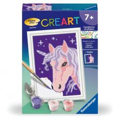 CreArt Kids 8x12cm: Unicorn with purple mane