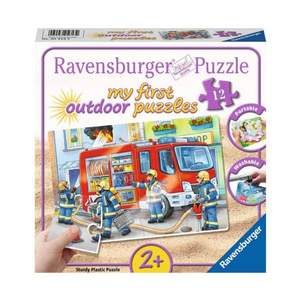 Puzzle de 12 piezas: bomberos - Ravensburger-56132
