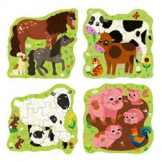 3 Puzzle Up! 2 ans : Les animaux de la ferme 