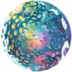 Round Puzzle 500 pieces: Circle Of Colors: Ocean