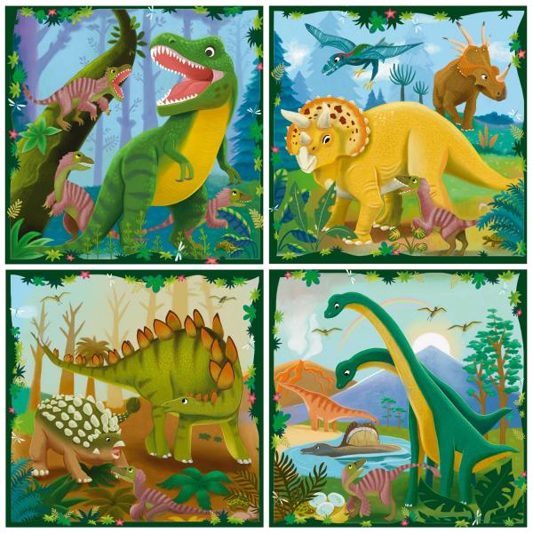 3 Puzzle Up! 4 years: Dinosaurs - Ravensburger-12004003