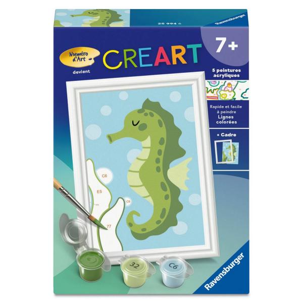 CreArt Kids 8x12cm: Caballito de mar - Ravensburger-25994