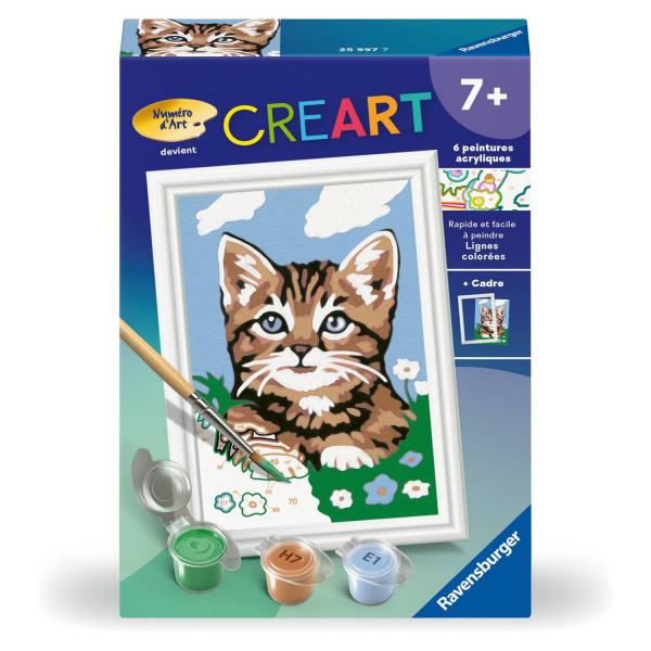  CreArt Kids 8x12cm: Braunes Kätzchen - Ravensburger-25997