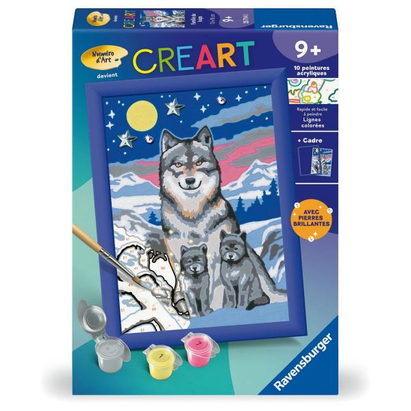 CreArt Kids 13x18cm : Famille de loups  - Ravensburger-25714