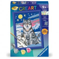 CreArt Kids 13x18cm: Wolf family