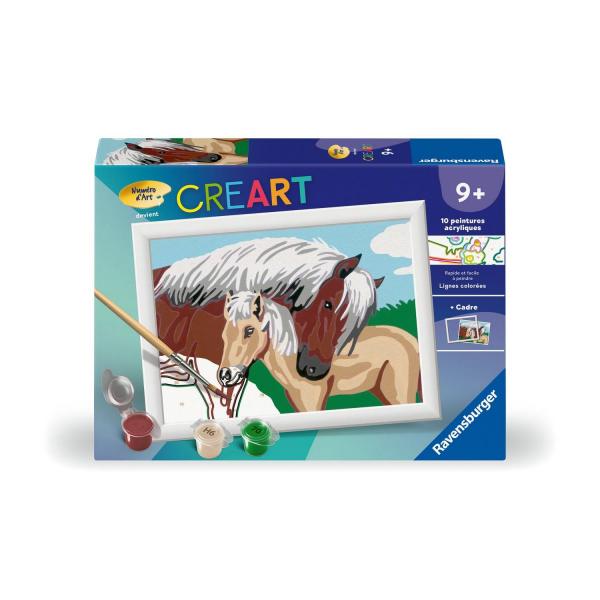 CreArt Kids 13x18cm : Jument et son poulain  - Ravensburger-25745