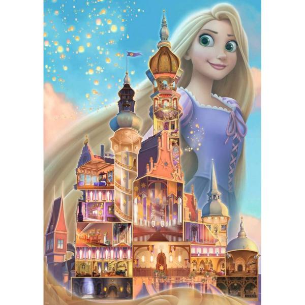 Puzzle 1000 piezas: Rapunzel (Colección Castillo Princesas Disney) - Ravensburger-12000264