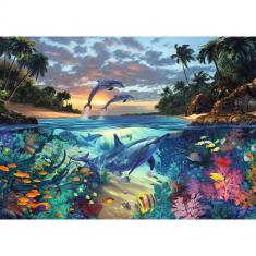 Lais Puzzle „Springende Delfine“ Mit 2000 Teilen – Herausforderung Für Puzzle-Fans