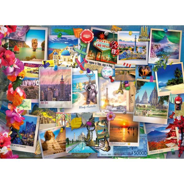 Puzzle 500 pièces : Cartes postales  - Ravensburger-12001489