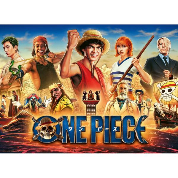 Puzzle 500 pièces : One Piece- Les aventures des pirates du Chapeau de Paille - Ravensburger-12001499