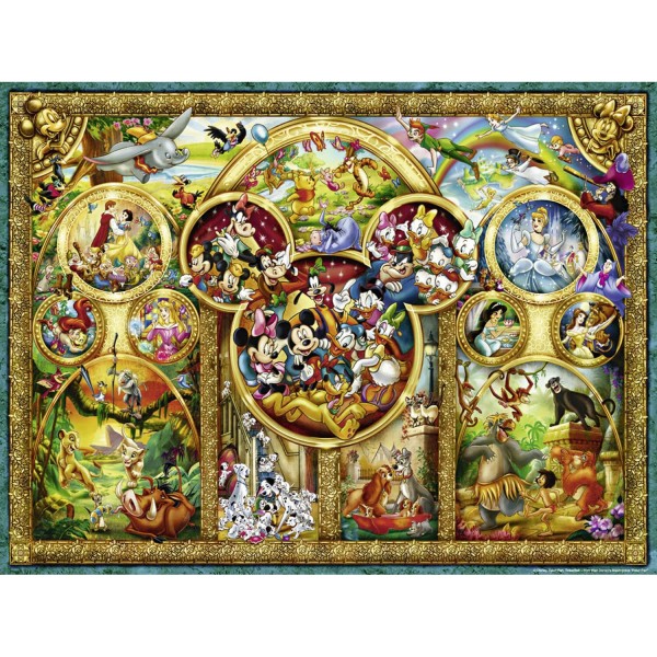 1000 pieces puzzle: The most beautiful Disney themes - Ravensburger-15266