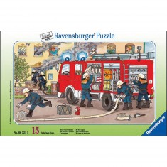 15 pieces puzzle - firefighters
