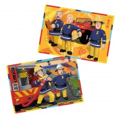 2 x 12 piece puzzle: Fireman Sam: Sam in action