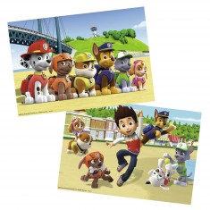 2 x 24 pieces puzzle: Paw Patrol: Heroic dogs