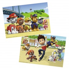 2 x 24-teiliges Puzzle: PAW Patrol: Heldenhafte Hunde