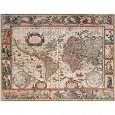 2000 pieces jigsaw puzzle - world map