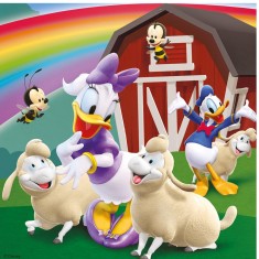 3 x 49 piece puzzle - Everyone loves Mickey