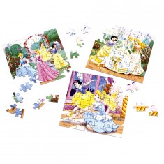 3 x 49-teiliges Puzzle – Disney-Prinzessinnen