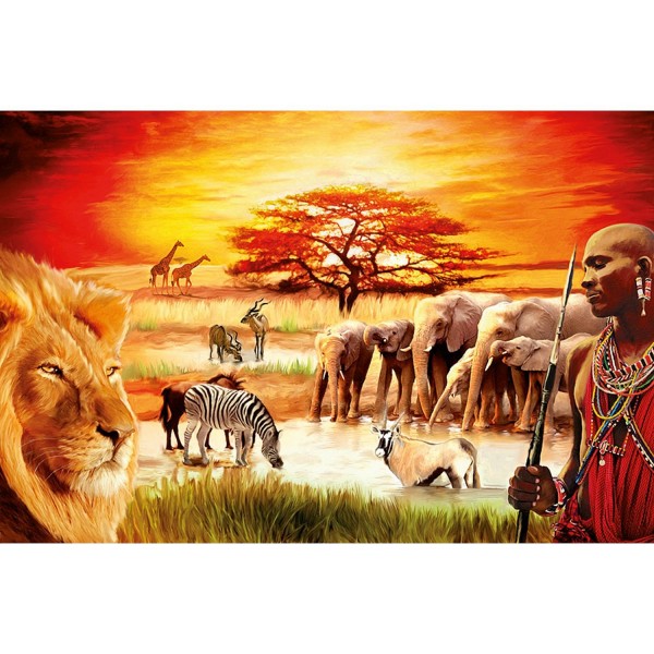 3000 pieces puzzle: The pride of the Massai - Ravensburger-17056