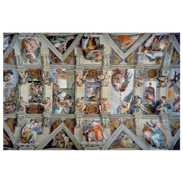 Clementoni Museum Collection Michelangelo The Sistine Chapel Ceiling  Panorama 1000 Piece Puzzle – The Puzzle Collections