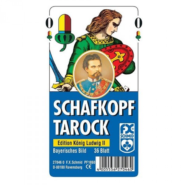 Jeu de cartes Tarot 36 cartes : Roi Ludwig II : Version allemande - Ravensburger-27046