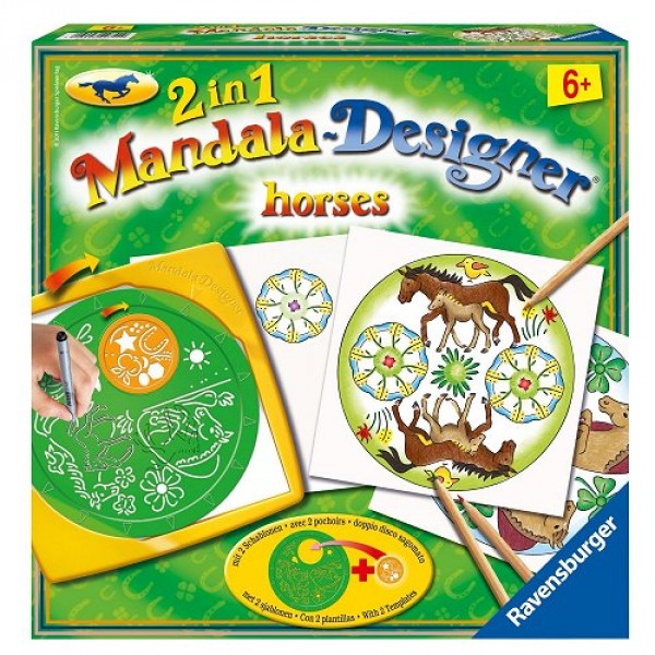 Mandala Diseñador Caballos 2 en 1 - Ravensburger-29742