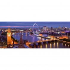 Panoramic 1000 pieces puzzle: London by night