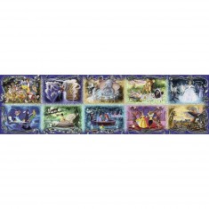 Panoramic 40320 pieces puzzle: Disney's best moments