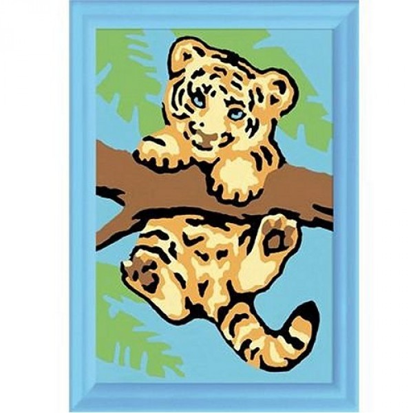 Peinture au numéro Classic : Petit tigre acrobate Version allemande - Ravensburger-29521