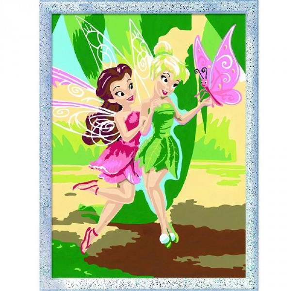 Peinture au numéro - Numéro d'Art - Classic : Fairies, la fée Clochette et Rosetta - Ravensburger-28176
