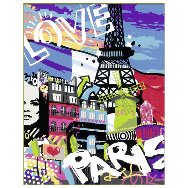 Peinture au Numéro : Numéro d'art Grand Format : Love From Paris - Jeux ...