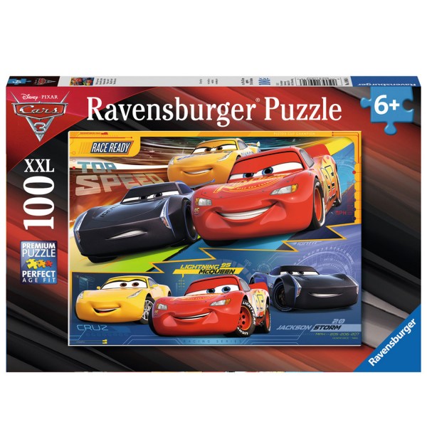Puzzle 100 pièces XXL : Cars 3 Duel de champions - Ravensburger-10961
