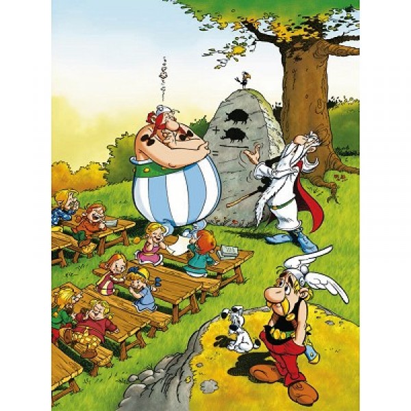 Puzzle 100 pièces - Astérix et Obélix : Obélix écolier - Ravensburger-10958