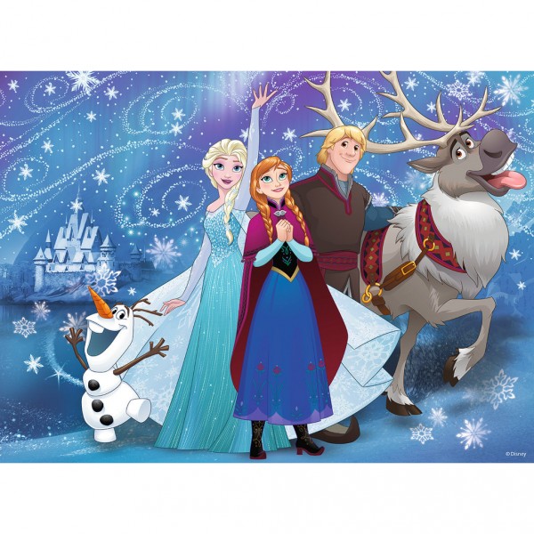 Puzzle 100 pièces XXL : La Reine des Neiges (Frozen) : Neige étincelante - Ravensburger-13610