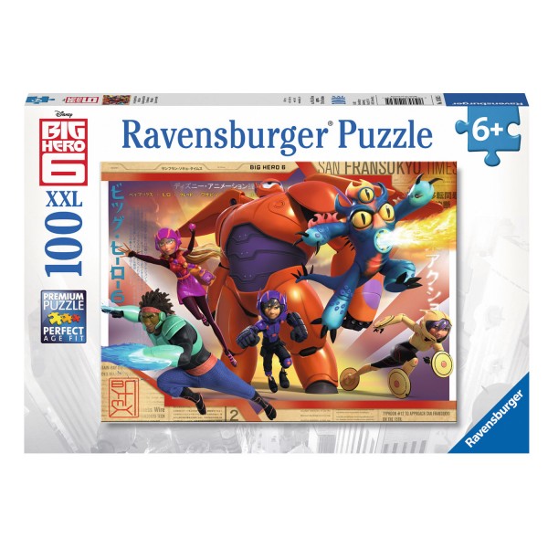Puzzle 100 pièces XXL : Les Nouveaux Héros Big Hero 6 - Ravensburger-10562