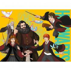 Puzzle 100 pièces XXL :  Harry Potter et autres sorciers