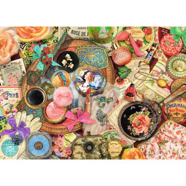 Puzzle 1000 pièces : Collage vintage - Ravensburger-19586