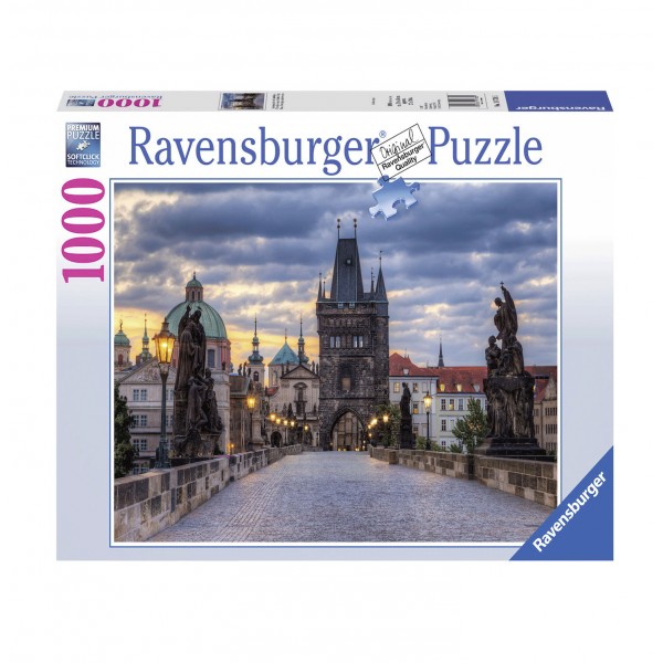 Puzzle 1000 pièces : le Pont Charles - Prague - Ravensburger-19738
