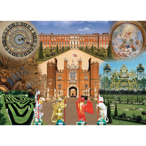 Puzzle 1000 pièces : Hampton Court Palace - Ravensburger-19582