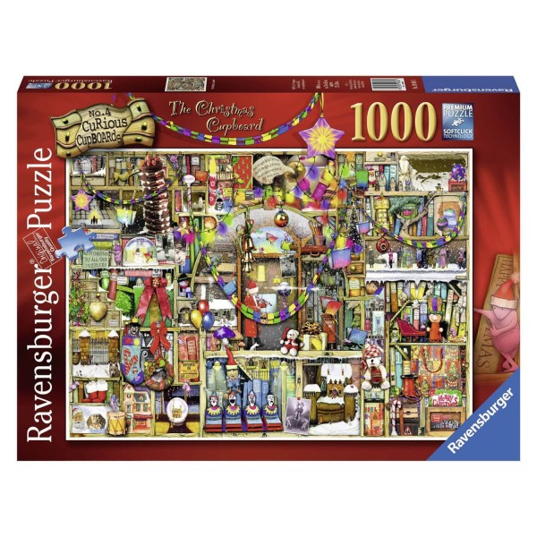 Puzzle 1000 pièces : La bibliothèque de Noël - Ravensburger-19468