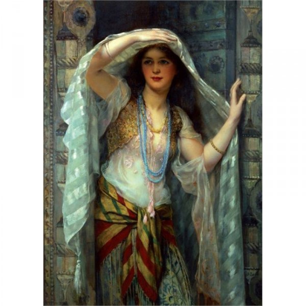 Puzzle 1000 pièces : William Clarke Wontner : Safie, l'une des trois Dames de Baghdad - Ravensburger-19027
