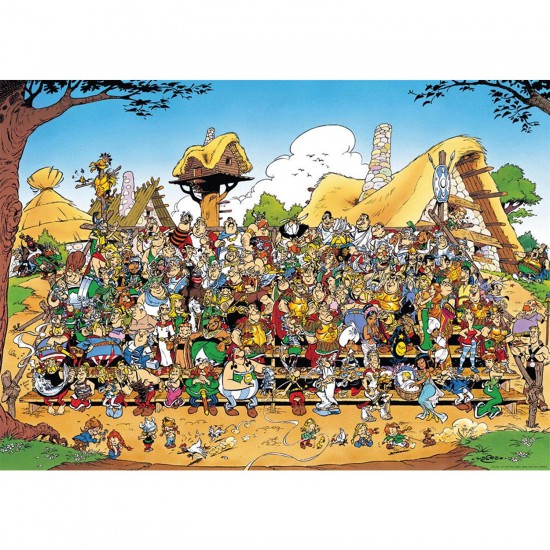 Puzzle 1000 pièces Astérix et Obélix Photo de famille Puzzle Ravensburger Rue des Puzzles