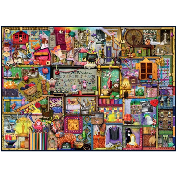 Puzzle 1000 pièces Colin Thompson : Le placard de l'artisan - Ravensburger-19412