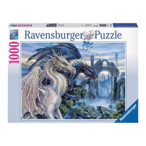 Puzzle 1000 pièces : Les dragons - Ravensburger-19638