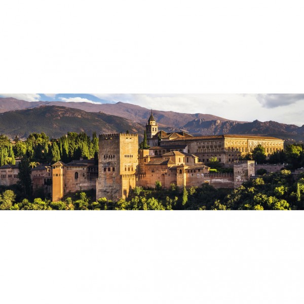 Puzzle 1000 pièces panoramique : Alhambra de Grenade - Ravensburger-15073